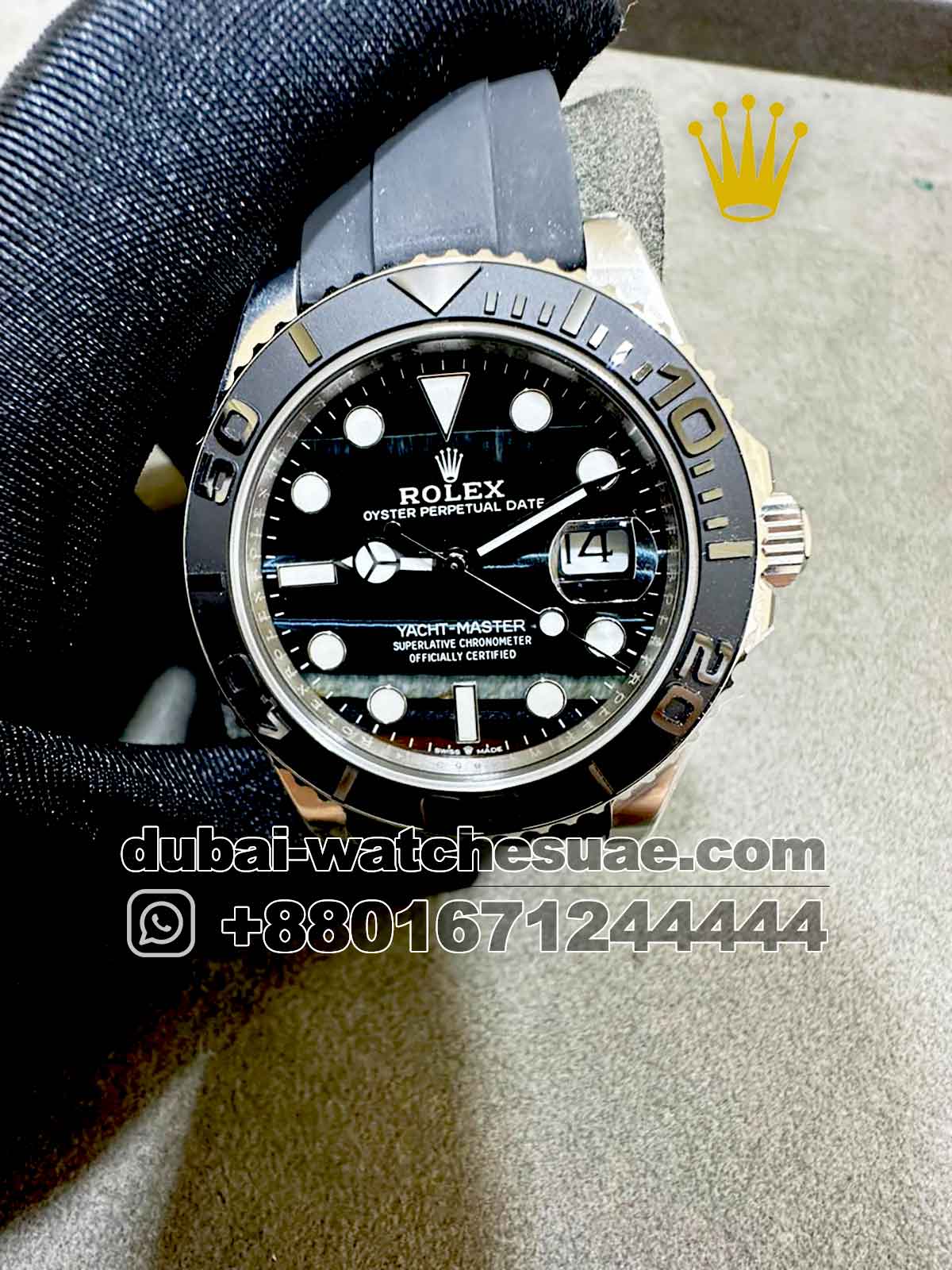 5-a-1-9.jpg Rolex YACHT MASTER 42 mm Oyster White Gold M226659-0004 Copy - Image 1
