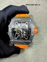 Richard Mille? Rafa RM 35-01 Tourbillon Super Slim Black?With Orange Rubber Strap Copy