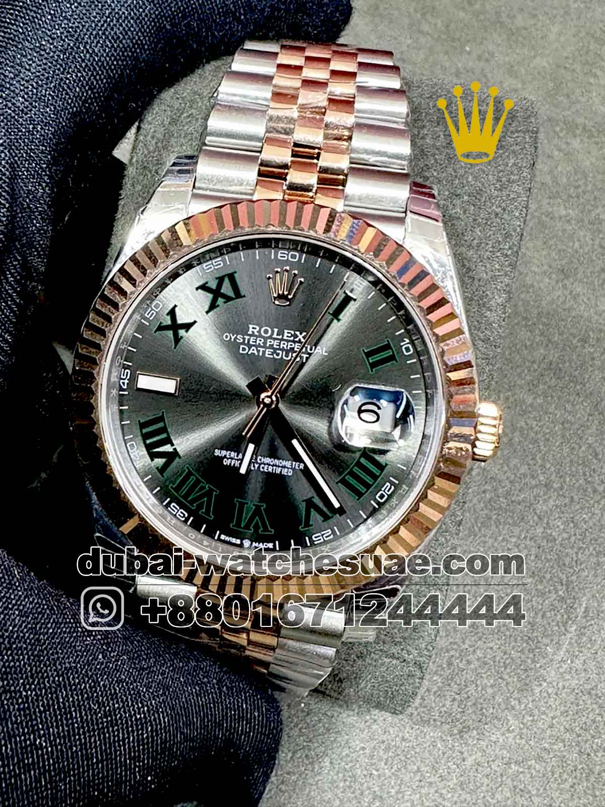 5-a-11.jpg Rolex 41 mm Wimbledon Date Just Gray face Two Tone? Copy - Image 1