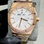 Audemars Piguet Royal Oak 33 mm White? Dial With Rose Gold  Bracelet Copy