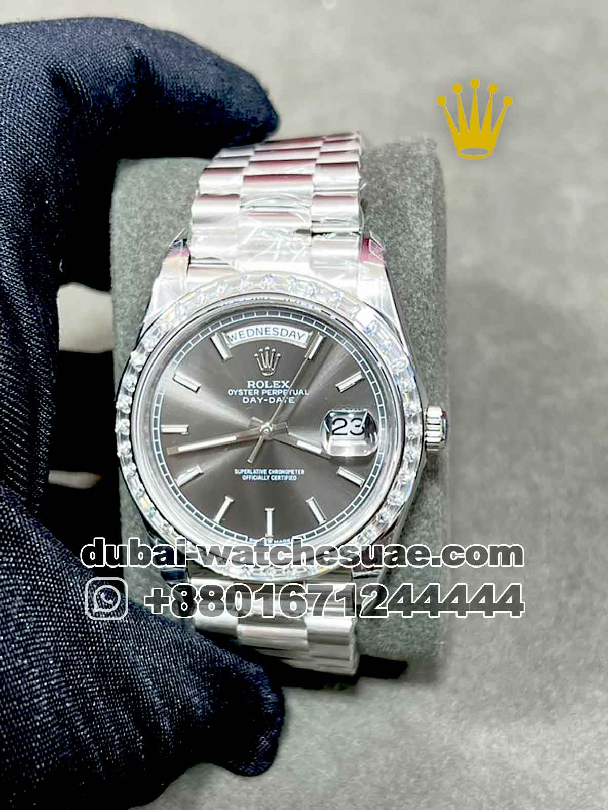 5-a-5-1.jpg Rolex 40 mm Day date , Gray face ,228396 - Image 1