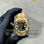 Rolex 40 mm Day date ,Yellow gold, Black face