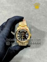 Rolex 40 mm Day date ,Yellow gold, Black face
