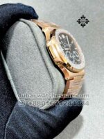 Patek Philippe Nautilus 5712/1R Moon,Gray? Dial and Stonned Bezel with Gold Plated Bracelet Copy - Image 2
