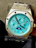 Audemars Piguet Royal Oak Perpetual Calendar Moonphase Sky Blue Dial 41mm Stainless Steel Copy - Image 2