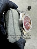 Audemars Piguet Royal Oak 33 mm Dark Pink Dial Arabic Numeric With Stonework Bezel Copy - Image 2