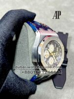 Audemars Piguet Royal Oak Offshore Chronograph selfwinding  ,42 mm Indigo Dial Silver Bezel With Blue Leather Strap - Image 2