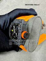 Richard Mille? Rafa RM 35-01 Tourbillon Super Slim Black?With Orange Rubber Strap Copy - Image 3
