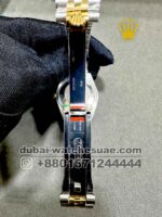 Rolex 31 mm Date Just Gray dial With Stonned Numeric and Bezel With Rose Gold Two Tone Jubilee Bracelet Copy - Image 4