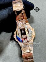 Patek Philippe Nautilus 5712/1R Moon,Gray? Dial and Stonned Bezel with Gold Plated Bracelet Copy - Image 4