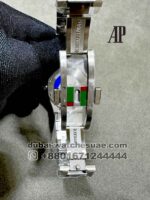 Audemars Piguet Royal Oak 33 mm Dark Pink Dial Arabic Numeric With Stonework Bezel Copy - Image 4