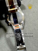 Rolex Cosmograph Daytona Gold  40 mm Black dial With Two Tone Bracelet Copy - Image 4