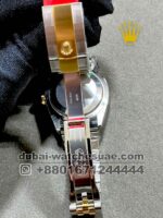 Rolex 36 mm Date Just White Dial With Stonned Numeric Flutted Bezel with? Two Tone? Jubilee Bracelet Copy - Image 4