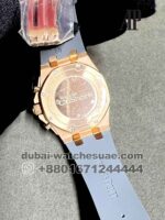 Audemars Piguet Royal Oak 26231OR.ZZ.D003CA.01 White Dial Withy Chrono Stoned Bezel Gray Rubber Strap - Image 4