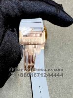 Audemars Piguet Royal Oak 26231OR.ZZ.D003CA.01 White Dial Withy Chrono Stoned Bezel Gray Rubber Strap - Image 5