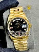 Rolex 36 mm Day date ,Yellow Gold,Black face