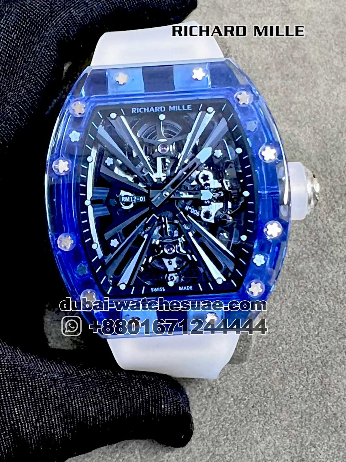 53.jpg Richard Mille RM 12-01 White Strap Copy - Image 1
