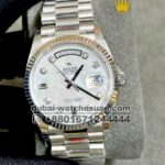 Rolex 36 mm Day date White , Mother of Pearl