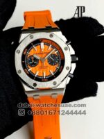 Audemars Piguet Royal Oak Offshore Diver Light Green Black Chrono With Green Rubber Strap - Image 4