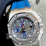 Audemars Piguet Royal Oak Offshore Chronograph Michael Schumacher in Platinum Blue Rubber Strap with Anthracite Dial 26568PM.OO.A021CA.01