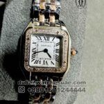 Panthere De Cartier Two Tone? With Stonned Bezel Copy