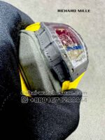 Richard Mille? Rafa RM 35-01 Tourbillon Super Slim Black With Yellow Rubber Strap Copy - Image 2