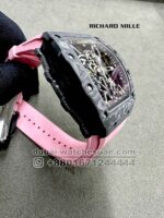 Richard Mille Rafa RM 35-02 Tourbillon Super Slim with Pink Rubber Strap Copy - Image 2