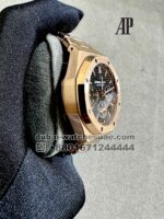 Audemars Piguet Royal Oak Chronograph 41 mm Black Dial With Black Chrono and Rose Gold Braccelet Copy - Image 5