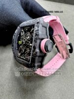 Richard Mille Rafa RM 35-02 Tourbillon Super Slim with Pink Rubber Strap Copy - Image 3