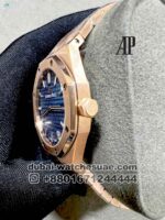 Audemars Piguet Royal Oak 33 mm Blue? Dial With Rose Gold Bracelet Copy - Image 3