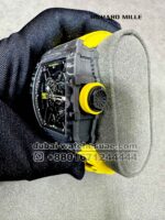 Richard Mille? Rafa RM 35-01 Tourbillon Super Slim Black With Yellow Rubber Strap Copy - Image 3