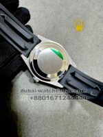Rolex Sky-Dweller Dial 42 mm Black Dial Flutted Bezel With Rubber Strap? Copy - Image 4