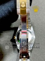 Rolex 36 mm Date Just White Mother Of Pearl With Stonned Numeric With Gold Two Tone Jubilee Bracelet Copy - Image 4