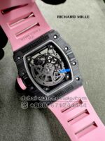Richard Mille Rafa RM 35-02 Tourbillon Super Slim with Pink Rubber Strap Copy - Image 4