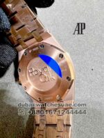 Audemars Piguet Royal Oak 33 mm Blue? Dial With Rose Gold Bracelet Copy - Image 5