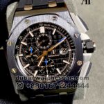 AP Royal Oak Offshore Chronograph 42mm Black Dial Black Ceramic Bezel Replica