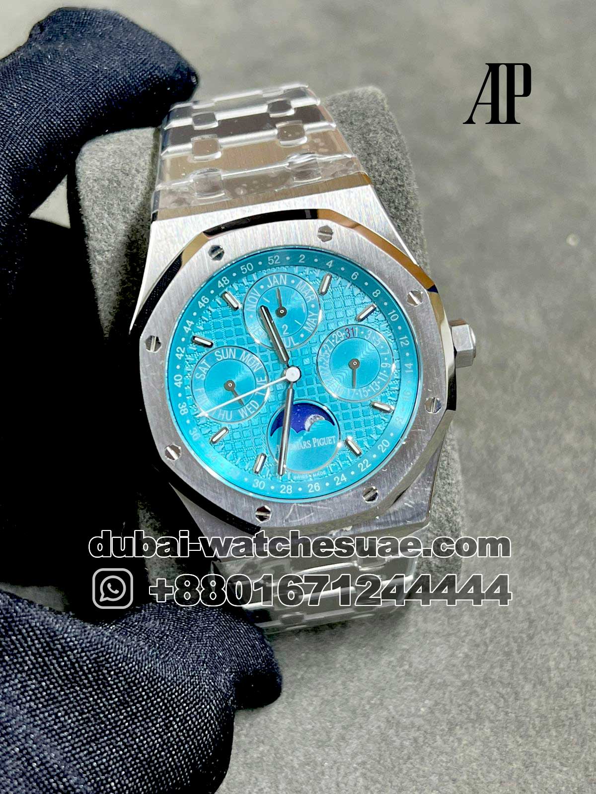 66.1.jpg Audemars Piguet Royal Oak Perpetual Calendar 41 Blue Dial And Sub Dial Stainless Steel - Image 1