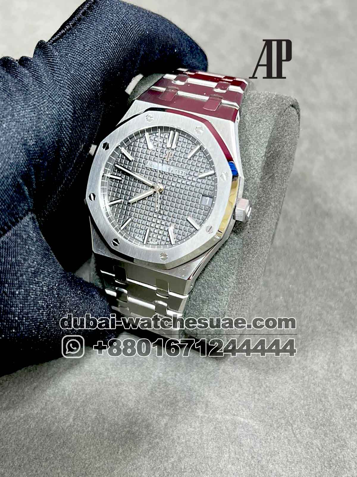 7-a-1-1.jpg Audemars Piguet Royal Oak Selfwinding Watch 15500 - 41mm Gray Dial With Stainless Steel - Image 1
