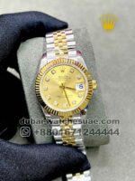Ladies Rolex 31 mm date just  Dial Flutted Bezel Two tone Jubilee Bracelet