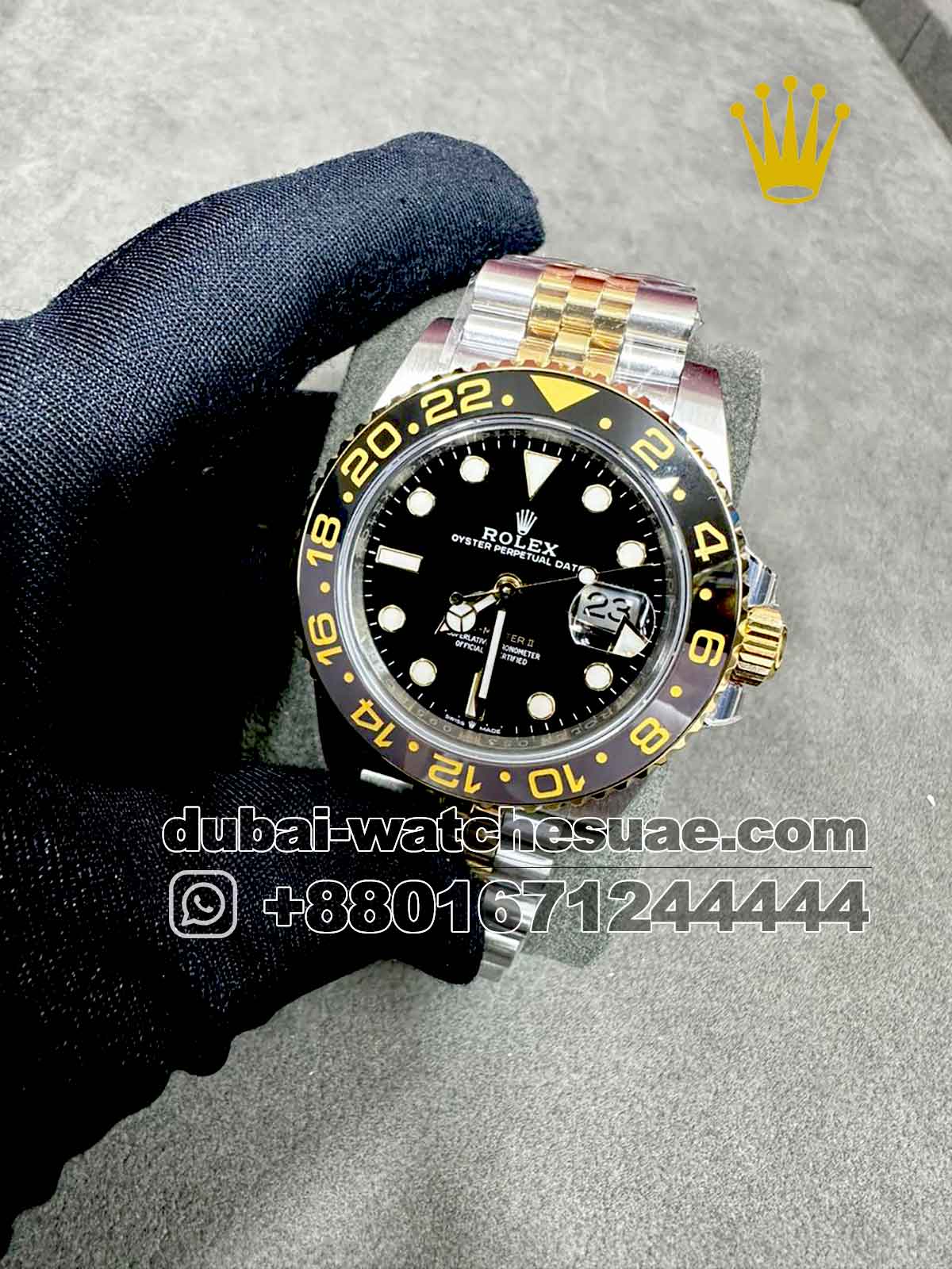 7-a-2-2.jpg Rolex GMT-Master II Ceramic Two Tone?Jubilee New Realease 2023 126713GRNR Copy - Image 1