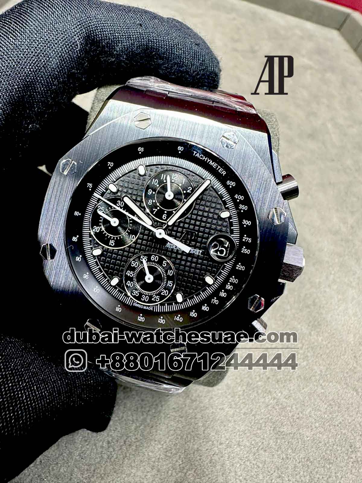 7-a-2-3.jpg Audemars Piguet Royal Oak Offshore Chrono Black Chrono With Black Subdial Copy - Image 1