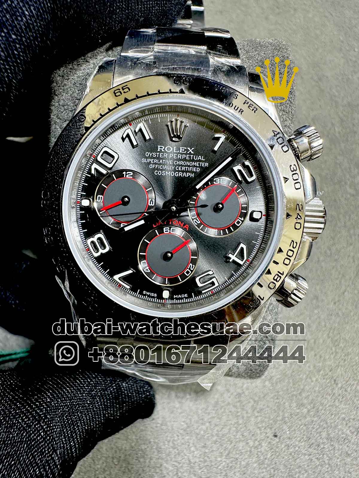 7-a-2-4.jpg Rolex Daytona 40 mm Gray Dial With Big? Numeric And? Oyster Bracelet Copy - Image 1