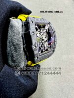 Richard Mille Rafa RM 35-02 Tourbillon Super Slim With Yellow Rubber Strap Copy - Image 2