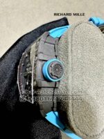 Richard Mille Rafa Black Carbon RM 35-01 Tourbillon Super Slim with Blue Rubber Strap Copy - Image 2