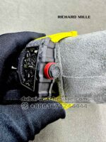 Richard Mille Rafa RM 35-02 Tourbillon Super Slim With Yellow Rubber Strap Copy - Image 3