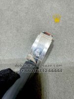 Rolex Sky-Dweller Dial 42 mm White Dial Flutted Bezel With Rubber Strap Copy - Image 4