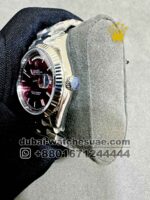 Rolex 36 mm Day date Ruby Dial? Flutted Bezel? With President Bracelet Copy - Image 3