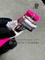 AUDEMARS PIGUET Royal Oak Offshore Chronograph 26231OR.ZZ.D003CA.01 Pink Dial Blue Sub Dial Stoned Bezel With Pink Rubber  Strap - Image 4