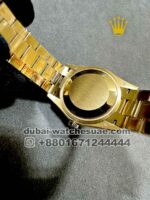 Rolex 36 mm Day date Rose Gold Eisenkiesel Orange dial With Roman Numeral Copy - Image 5