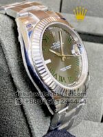 Rolex 41 mm Date Just  Wimbledon, Gray face, Fluted Bezel - Image 2